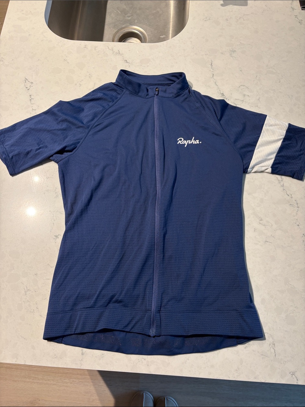 Rapha women’s medium blue/white cycling jersey